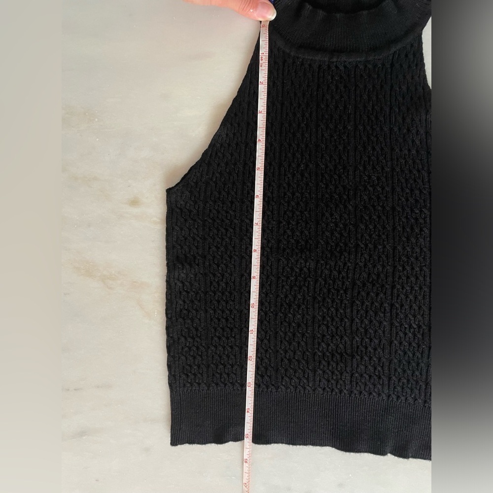 Revolve Superdown Black Knit Crop Top XS - Picture 8 of 8